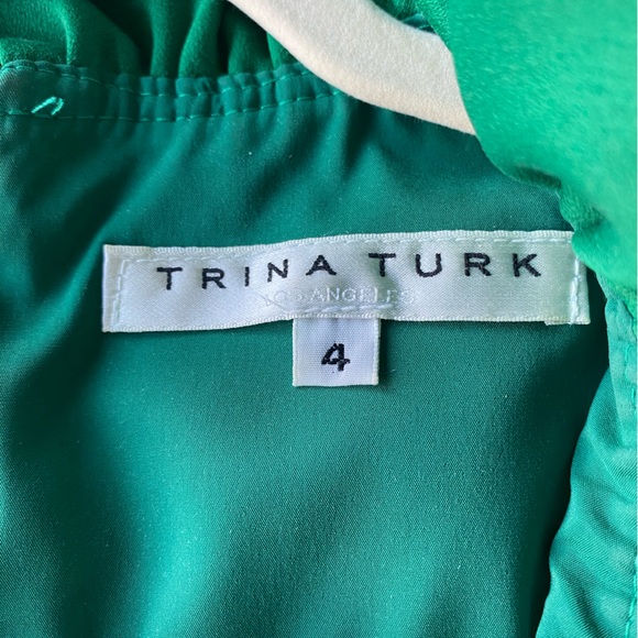 Trina Turk Green Ruffled Jumpsuit - Picture 11 of 12